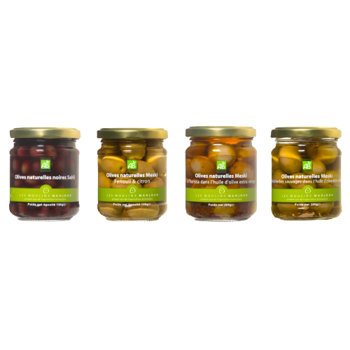 Les 4 olives des Moulins Mahjoub