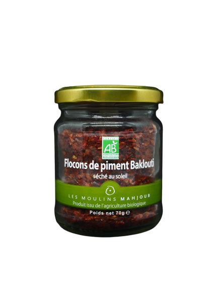 Flocons de piment Baklouti