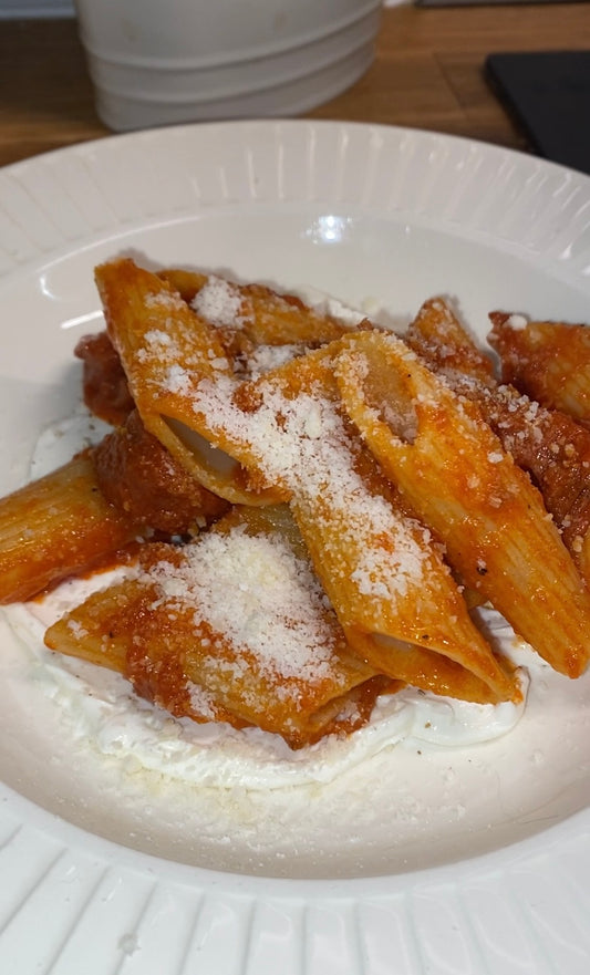 Recette de pâtes au chorizo et piments doux grillés 🍝